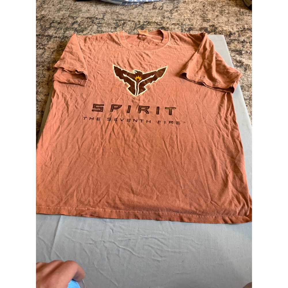 Gorpcore Mens Authentic Pigment Spirit The Seventh Fire T-Shirt L Orange